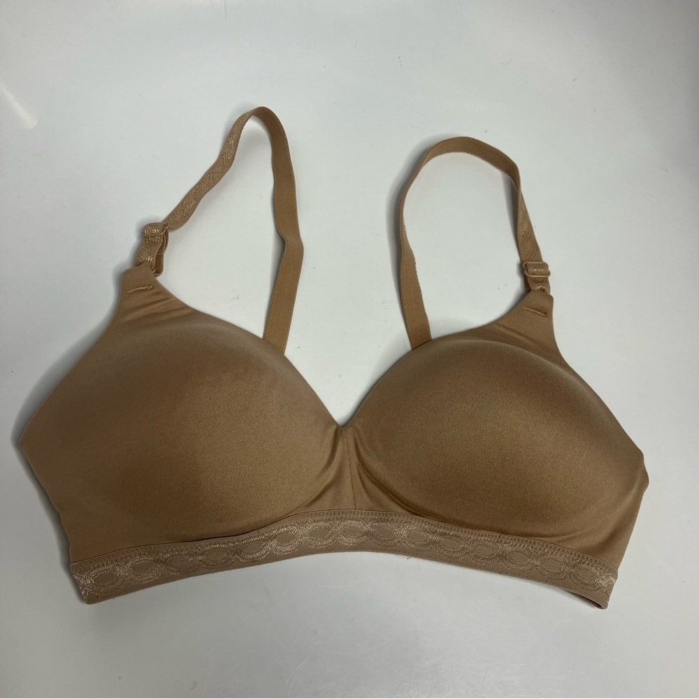 Warners‎ cloud 9 wire free comfort bra tan size 34B